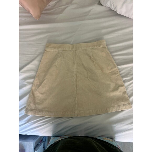 Uniqlo Corduroy Mini Skirt Off White - Picture 4 of 4